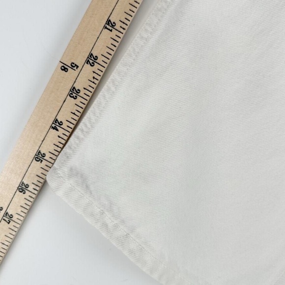 New Agolde Parker Straight Jeans White Milkshake Plus Size 32 Button Fly - Picture 9 of 12